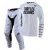 CONJUNTO TROY LEE DESIGNS 2021 GP AIR PINSTRIPE - BRANCO / PRETO 